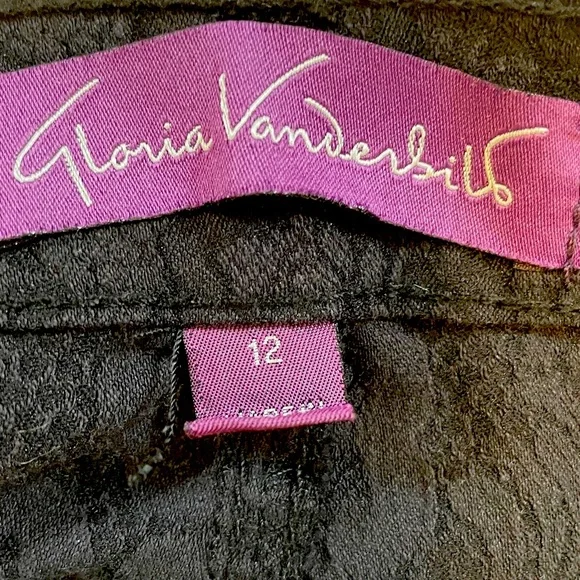Gloria Vanderbilt Amanda Stretch Slimming Jean in Black Damask, size 12, NWT - Picture 6 of 16